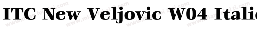 ITC New Veljovic W04 Italic字体转换